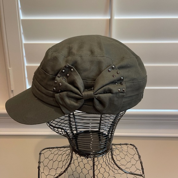 Cadet Hat with Bling - Green - Picture 2 of 3
